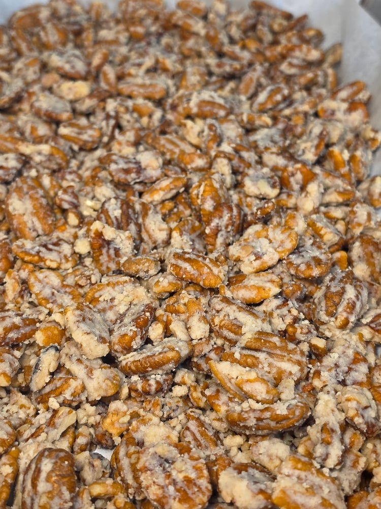 Cheesecake pecans