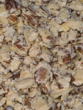 Birthday cake sliced almonds